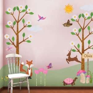  Girls Room Forest Theme Wall Stickers