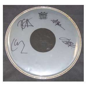 Metallica   Beautiful Hand Signed Authentic Autographed Remo Drum Head