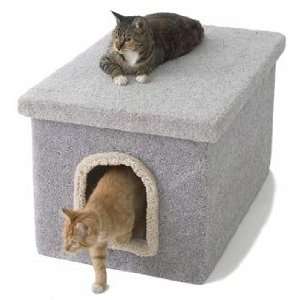  Carpeted Litter Box Enclosure  Color PINK  Size ONE SIZE 