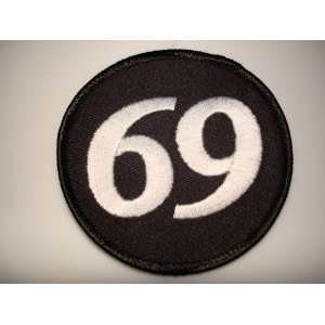  69 Sixty Nine Embroidered Patch 3 X 3 Arts, Crafts 
