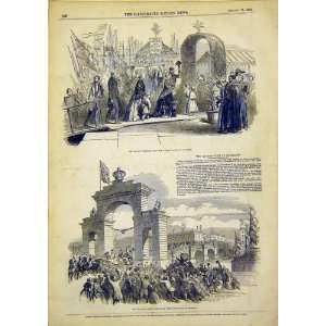  Queen Visit Scotland Triumphal Arch Glasgow Fairy 1849 