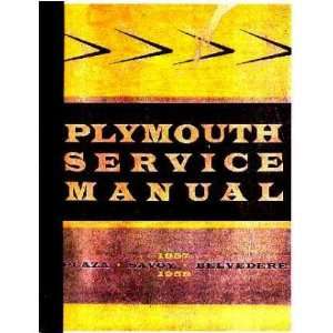   PLYMOUTH BELVEDERE PLAZA SAVOY Service Manual Book 
