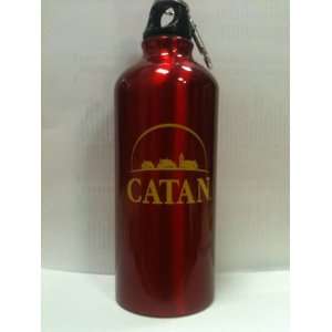 Settlers of Catan Sports Water Bottle Red with 15th Anniversary Logo 