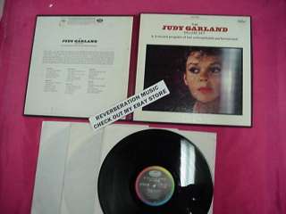 The JUDY GARLAND Deluxe Set 1968 3 LP Capitol records Box Set  