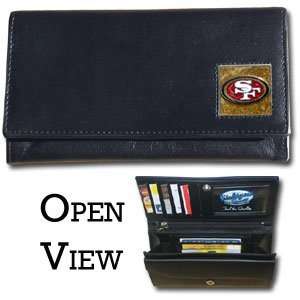  NFL Womens Genuine Leather Clutch Wallet   San Francisco 
