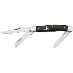  Cattlemans Cutlery 0001 Stockman Pocket Knife with Black 