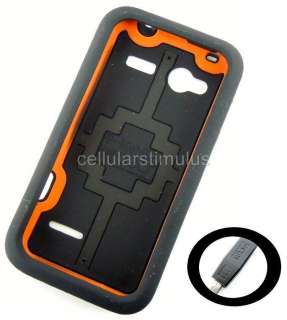   Black D3O Flex Hard Gel Skin Case HTC Radar 4G+Free Car Charger  