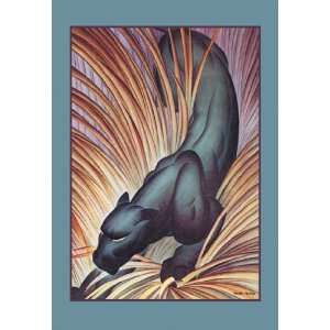  Stalking Panther 20X30 Canvas Giclee