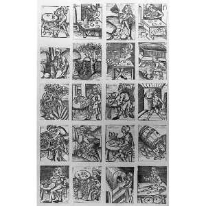   Woodcut Illustrations,Sanitatis,Strassburg,Preiss,1497