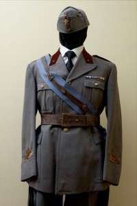 WWI WWII ITALIAN ARMY, CARABINIERI & FASCIST MILITIA BLUE SASH SCARF 
