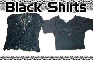 Black Shirts & Tops for Spring & Summer Sizes XS XXL  