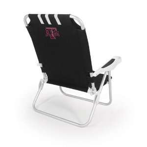 Texas A&M Aggies Monaco Beach Chair (Black) Sports 
