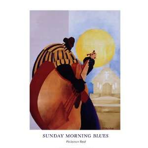  Philemon Reid Sunday Morning Blues 24.00 x 32.00 Poster 