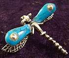 TAXCO MEXICAN 950 SILVER TURQUOISE CORAL FISH PENDANT M