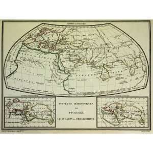  Malte Brun Map of Ancient World   Ptolemy (1812)