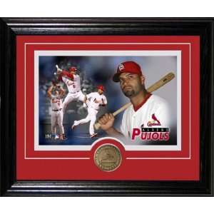  Albert Pujols Framed with Bronze Coin