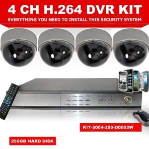 CCTV SECURITY H.264 4ch DVR 4 Camera DIY CCTV PROFESSIONAL 