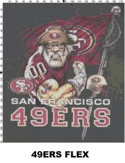 NFL San Francisco 49ers Mascot cross stitch pattern  