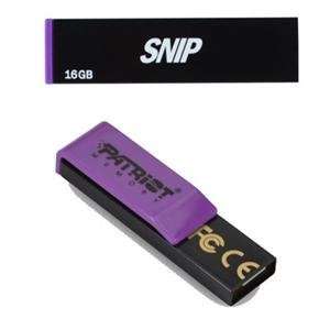  NEW Patriot Snip 16GB USB (Flash Memory & Readers) Office 