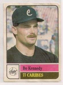 1991 Venezuelan Sticker # 77 BO KENNEDY Caribes  