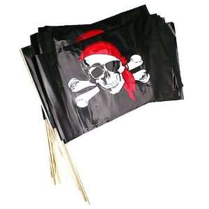  Pirate Flags on Sticks 