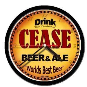  CEASE beer and ale cerveza wall clock 