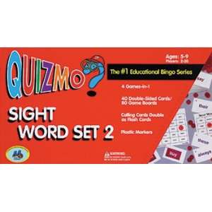  3 Pack LEARNING ADVANTAGE QUIZMO SIGHT WORD SET 2 