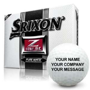 Srixon Z Star SL Personalized Golf Balls