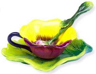 PANSY EXPRESSO CUP Spoon J. McCall   ICING ON THE CAKE  