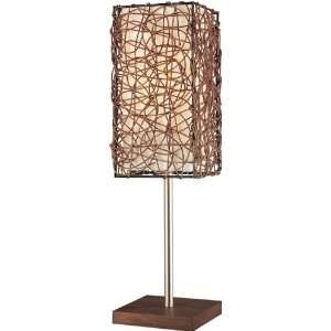  Rattan Weave Accent Table Lamp