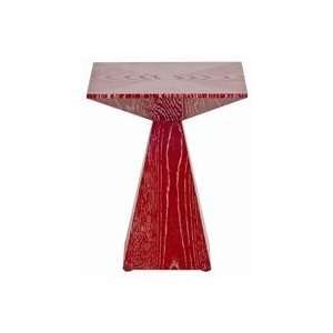  Arteriors Nate Red Limed Oak Accent Table   5338