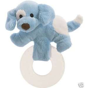  Baby Gund Spunky Puppy Teether   Blue Toys & Games