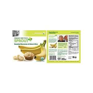 Sprout Organic Baby Food Roasted Bananas and Brown Rice Intermediate 2 