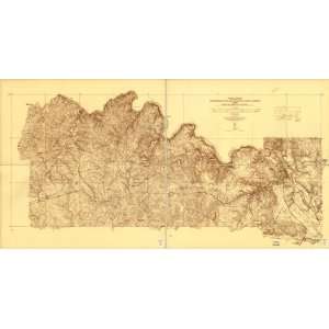  1934 map Fredericksburg and Spotsylvania County