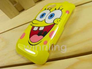 Cartoon SpongeBob Hard Back Cover Skin Case for HTC Wildfire S G13 