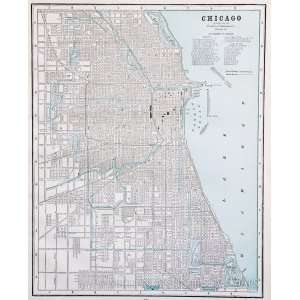  Peoples Map of Chicago (1887)