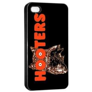  Hooters Restuarant Owl Logo Case for Iphone 4/4s (Black 