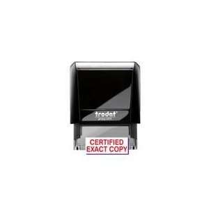 Certified Exact Copy  Trodat 4911 (Ideal 50) Red Self Inking Rubber 