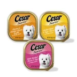  Cesar Sunrise Breakfast Can Dog Food Case Chicken Pet 