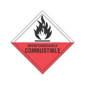  4 x 4 Spontaneously Combustible D.O.T. Subsidiary Risk 