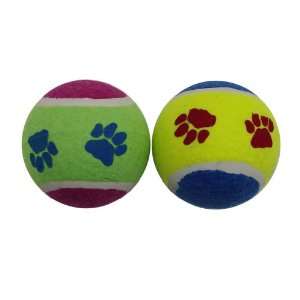  Dogit Paw Prints Tennis Ball, Pack of 2