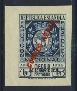 SPAIN #C89 MNH XF+ 1936 AIRMAIL SPECIMEN OPRT $250 CE9  