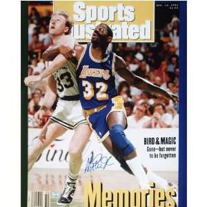 Magic Johnson Los Angeles Lakers Autographed Sports Illustrated Cover 