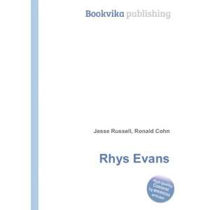  Rhys Evans Ronald Cohn Jesse Russell Books