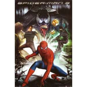  Spiderman Villains Classic Movie Poster