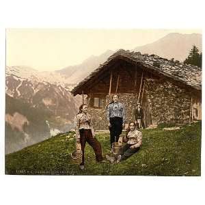  Champery,a woman of Champery,Valais,Alps of,Switzerland 