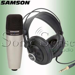Samson CO1 Microphone SR850 Headphones Bundle  