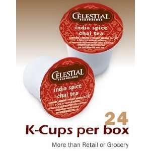Celestial Seasonings India Spice Chai Tea For Keurig Brewers 24 K Cups 