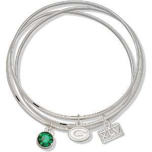   Green Bay Packers Super Bowl XLV Champions Bangle Bracelet Jewelry