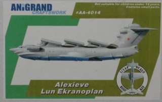 144 Anigrand ALEXIEVE LUN EKRANOPLAN Giant Soviet Seaplane  